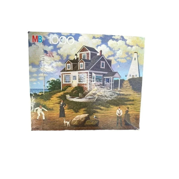 MB 4679-11 Charles Wysocki Americana - Noah's Hideout - 1000 Piece Puzzle - Picture 1 of 3